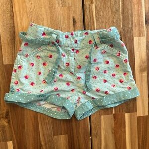 Gymboree shorts apple fruit adjustable‎ shorts with tie size 7